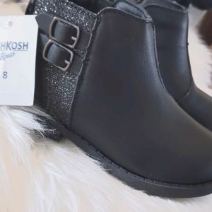 Toddler Black Glitter Boots✨